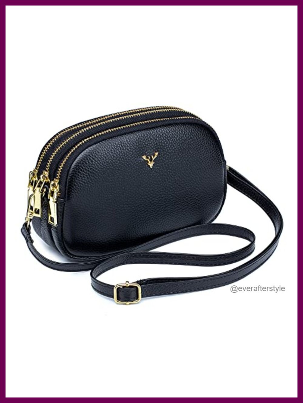 Genuine Leather Small Crossbody Bag Adjustable Strap Shoulder Purse